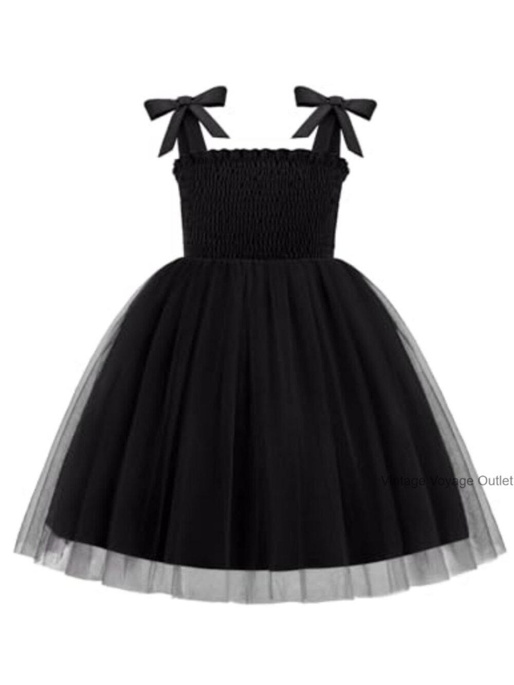 Toddler Girls Tutu Dress Bow-Tie Straps Tulle A-Line Party